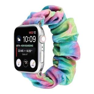 Flannel Hair Ring  Strap Watch Band For Apple Watch Series 8&7 41mm / SE 2&6&SE&5&4 40mm / 3&2&1 38mm(21)