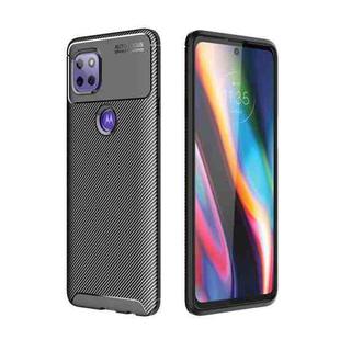 For Motorola Moto G 5G Carbon Fiber Texture Shockproof TPU Case(Black)