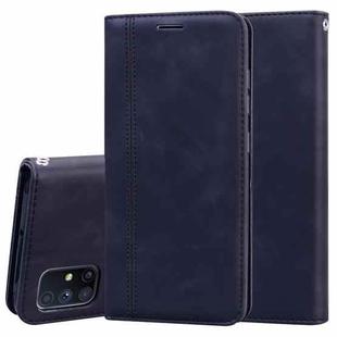 For Samsung Galaxy M51 Frosted Business Magnetic Horizontal Flip PU Leather Case with Holder & Card Slot & Lanyard(Black)