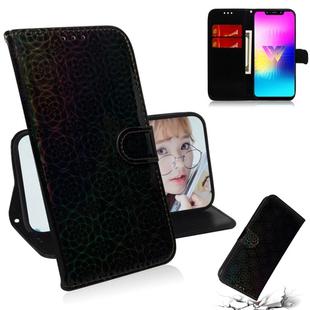 For LG W10 Solid Color Colorful Magnetic Buckle Horizontal Flip PU Leather Case with Holder & Card Slots & Wallet & Lanyard(Black)
