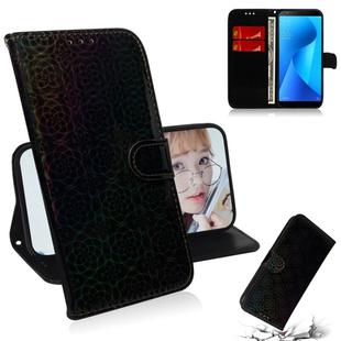 For Zenfone Max Plus (M1) ZB570TL Solid Color Colorful Magnetic Buckle Horizontal Flip PU Leather Case with Holder & Card Slots & Wallet & Lanyard(Black)
