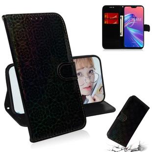 For Zenfone Max Pro (M2) ZB631KL Solid Color Colorful Magnetic Buckle Horizontal Flip PU Leather Case with Holder & Card Slots & Wallet & Lanyard(Black)