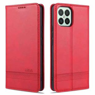 For Huawei Nova 8 SE AZNS Magnetic Calf Texture Horizontal Flip Leather Case with Card Slots & Holder & Wallet(Red)