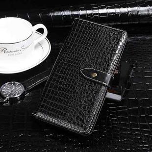 For OnePlus Nord N100 idewei Crocodile Texture Horizontal Flip Leather Case with Holder & Card Slots & Wallet(Black)