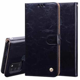 For Huawei P Smart 2020 Business Style Oil Wax Texture Horizontal Flip Leather Case with Holder & Card Slots & Wallet(Black)