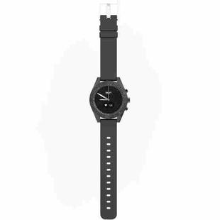 T4M 0.49 inch OLED Screen 30m Waterproof Smart Quartz Watch, Support Sleep Monitor / Heart Rate Monitor / Blood Pressure Monitor, Style: Silicone Strap(Black)