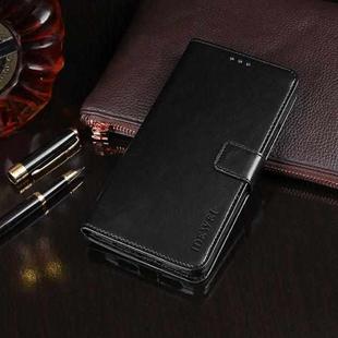For Nokia 2.4 idewei Crazy Horse Texture Horizontal Flip Leather Case with Holder & Card Slots & Wallet(Black)