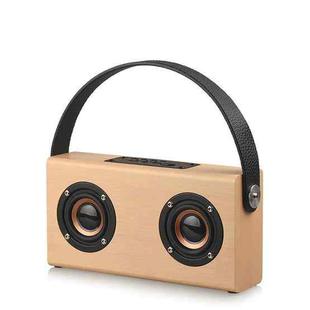 D10 Bluetooth 4.2 Portable Wooden Handheld Bluetooth Speaker(Bamboo Texture)