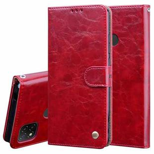 For Xiaomi Redmi 9C Business Style Oil Wax Texture Horizontal Flip Leather Case, with Holder & Card Slots & Wallet(Red)
