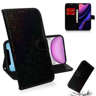 For iPhone 11 Solid Color Colorful Magnetic Buckle Horizontal Flip PU Leather Case with Holder & Card Slots & Wallet & Lanyard(Black)