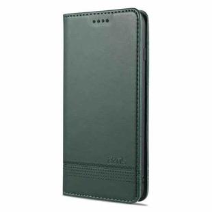 AZNS Magnetic Calf Texture Horizontal Flip Leather Case with Card Slots & Holder & Wallet For iPhone 6 Plus(Dark Green)