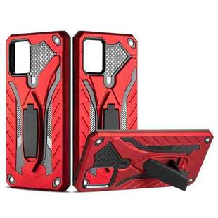 For vivo V20 Shockproof TPU + PC Protective Case with Holder(Red)