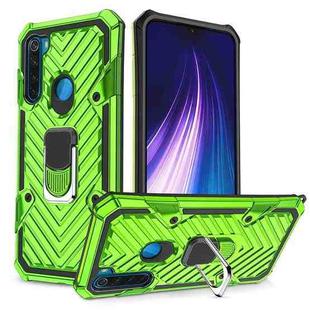 For Xiaomi Redmi Note 8 Cool Armor PC + TPU Shockproof Case with 360 Degree Rotation Ring Holder(Green)