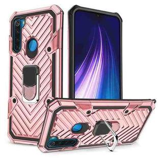 For Xiaomi Redmi Note 8 Cool Armor PC + TPU Shockproof Case with 360 Degree Rotation Ring Holder(Rose Gold)