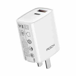 ROCK T42 PD 20W Dual Ports Travel Charger Power Adapter, CN Plug(White)