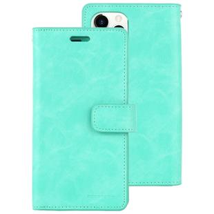 For iPhone 11 Pro MERCURY GOOSPERY MANSOOR Horizontal Flip Leather Case with Holder & Card Slots & Wallet(Mint Green)