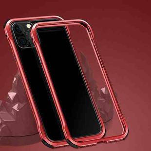 For iPhone 11 Pro Shockproof Metal Protective Frame (Red)