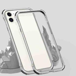 For iPhone 11 Shockproof Metal Protective Frame (Silver)