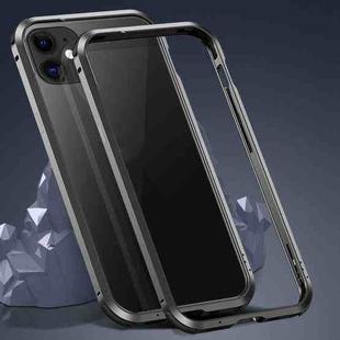 For iPhone 12 / 12 Pro Shockproof Metal Protective Frame(Black)