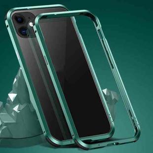 For iPhone 12 / 12 Pro Shockproof Metal Protective Frame(Green)