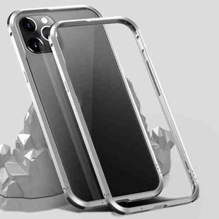 For iPhone 12 Pro Max Shockproof Metal Protective Frame(Silver)