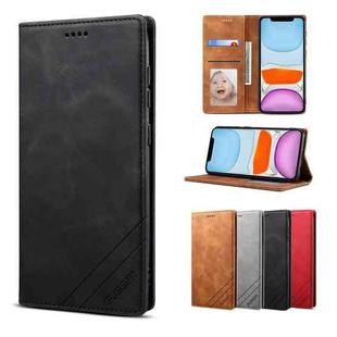 GUSSIM GS-001 Business Style Horizontal Flip Skin Feel PU Leather Case with Holder & Card Slots & Wallet & Photo Frame For iPhone 11(Black)
