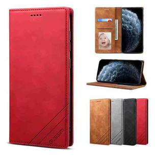 For iPhone 11 Pro GUSSIM GS-001 Business Style Horizontal Flip Skin Feel PU Leather Case with Holder & Card Slots & Wallet & Photo Frame (Red)