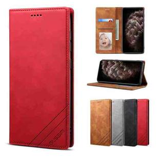 For iPhone 11 Pro Max GUSSIM GS-001 Business Style Horizontal Flip Skin Feel PU Leather Case with Holder & Card Slots & Wallet & Photo Frame (Red)