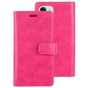 For iPhone 11 MERCURY GOOSPERY MANSOOR Horizontal Flip Leather Case with Holder & Card Slots & Wallet(Rose Red)
