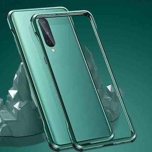 For OnePlus 8 Shockproof Ultra-thin Metal Protective Frame(Green)