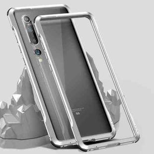 For Xiaomi Mi 10 Pro 5G Shockproof Ultra-thin Metal Protective Frame(Silver)