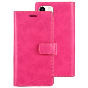 For iPhone 11 Pro Max MERCURY GOOSPERY MANSOOR Horizontal Flip Leather Case with Holder & Card Slots & Wallet(Rose Red)