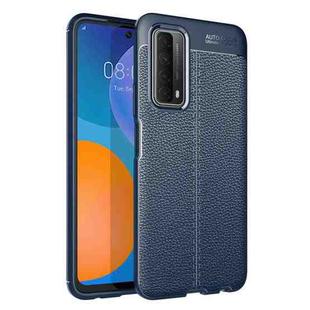 For Huawei P smart 2021 Litchi Texture TPU Shockproof Case(Blue)