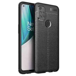 For OnePlus Nord N10 5G Litchi Texture TPU Shockproof Case(Black)