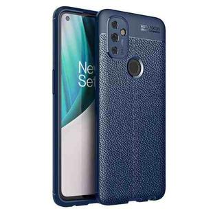 For OnePlus Nord N100 Litchi Texture TPU Shockproof Case(Blue)