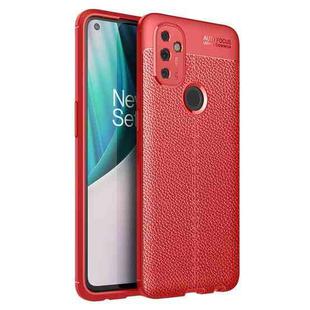 For OnePlus Nord N100 Litchi Texture TPU Shockproof Case(Red)