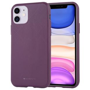 For iPhone 11 MERCURY GOOSPERY STYLE LUX Shockproof Soft TPU Case(Purple)