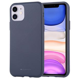 For iPhone 11 MERCURY GOOSPERY STYLE LUX Shockproof Soft TPU Case(Navy)