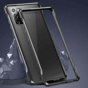 For Samsung Galaxy Note20 Shockproof Ultra-thin Metal Protective Frame(Black)