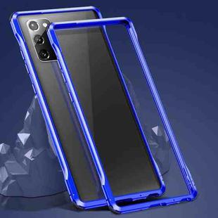 For Samsung Galaxy Note20 Shockproof Ultra-thin Metal Protective Frame(Blue)