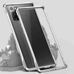 For Samsung Galaxy Note20 Shockproof Ultra-thin Metal Protective Frame(Silver)