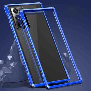 For Samsung Galaxy Note20 Ultra Shockproof Ultra-thin Metal Protective Frame(Blue)