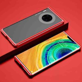 For Huawei Mate 30 Pro Shockproof Ultra-thin Metal Protective Frame(Red)
