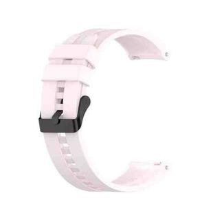 For Huawei Watch GT 2 Pro Silicone Watch Band with Black Steel Buckle(Quicksand Pink)