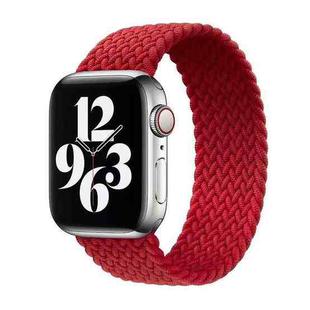 Single-turn Nylon Woven Watch Band For Apple Watch Series 7 41mm / 6 & SE & 5 & 4 40mm / 3 & 2 & 1 38mm, Size:S(Red)