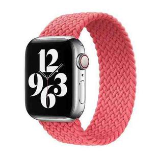 Single-turn Nylon Woven Watch Band For Apple Watch Series 7 41mm / 6 & SE & 5 & 4 40mm / 3 & 2 & 1 38mm, Size:M(Pink)