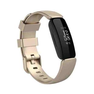 For Fitbit Inspire 2 TPE Watch Band, Size:S(Champagne Gold)