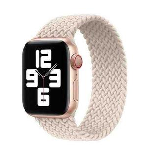 Nylon Single-turn Braided Watch Band For Apple Watch Ultra 49mm / Series 8&7 45mm / SE 2&6&SE&5&4 44mm / 3&2&1 42mm, Length:S 138mm (Starlight)