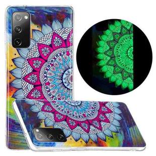 For Samsung Galaxy S20 FE Luminous TPU Mobile Phone Protective Case(Half-flower)