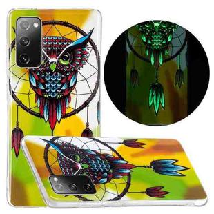 For Samsung Galaxy S20 FE Luminous TPU Mobile Phone Protective Case(Owl)